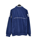 Vintage Adidas windbreaker zip up tracksuit track jacket trackie sweater jumper sweatshirt pullover long sleeve in blue and greg