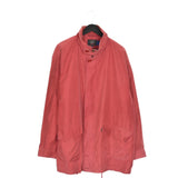 Vintage Paul&Shark zip up windbreaker tracksuit track jacket trackie sweater jumper sweatshirt pullover long sleeve in light red