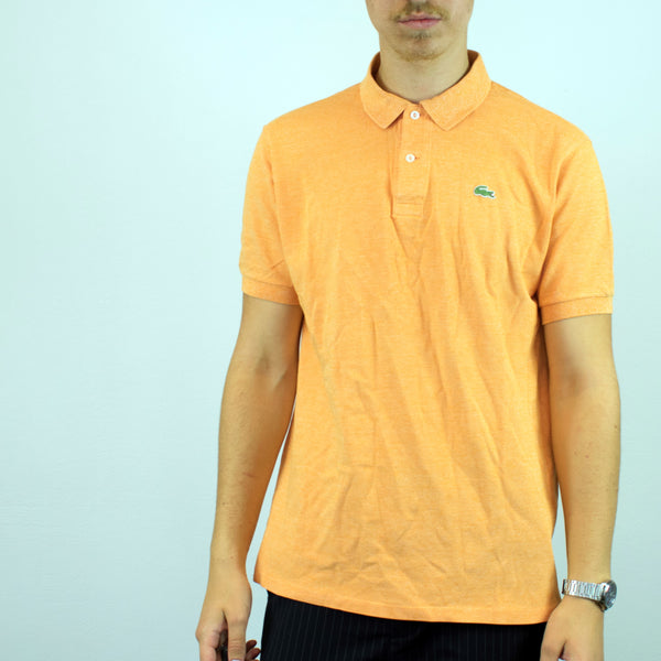 Vintage Lacoste polo shirt t-shirt pullover in orange
