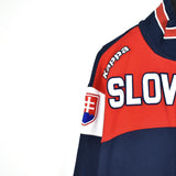 Vintage Kappa zip up jacket jumper pullover track jacket windbreaker hoodie in dark blue and red