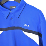 Vintage Fila polo shirt tee blouse top in blue