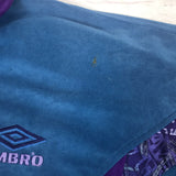 Vintage Umbro track jacket tracksuit windbreaker trackie in light blue and purple