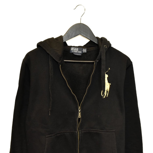 Vintage Ralph Lauren hoodie jumper sweatshirt sweater pullover in black