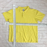 ✈️🚚WORLDWIDE POSTAGE❗️CHECK ALL PICS FOR MEASUREMENTS🌊VINTAGE YELLOW ADIDAS POLO SHIRT