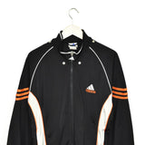 Vintage Adidas tracksuit trackie jacket zip up sweater in black