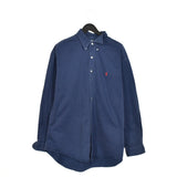 Vintage Ralph Lauren formal shirt polo shirt tee blouse top in navy blue