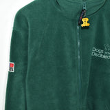 Vintage Jerzees Hill’s Dogs for the Disabled fleece longsleeve tee pullover sweatshirt jumper in green