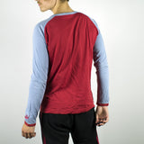 Vintage Puma sweatshirt jumper sweater pullover hoodie in red and light blue