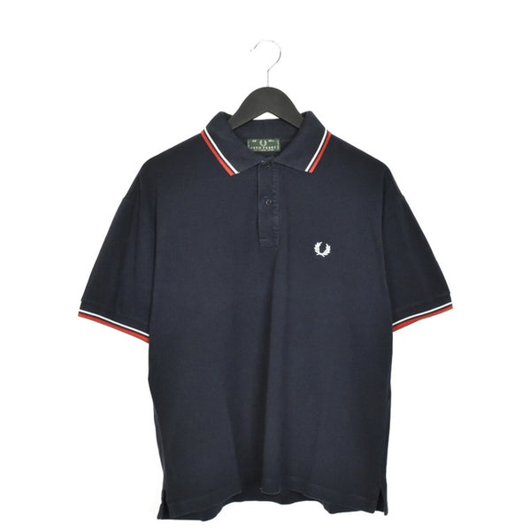 Vintage Fred Perry polo shirt t-shirt tee blouse top in navy