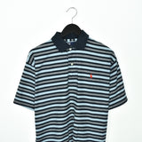Vintage striped Ralph Lauren polo shirt t-shirt pullover in blue