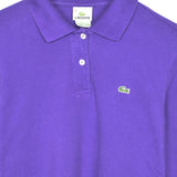 Vintage Lacoste thin material longsleeve tee poli shirt sweatshirt in purple