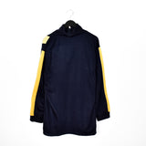 Vintage Nike quarter zip up jumper longsleeve tee pullover sweatshirt in dark blue and yellow