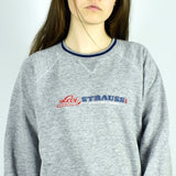 Vintage very unique Levi's sweatshirt hoodie jumper sweater pullover in gray