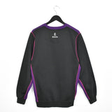 Vintage Kukri jumper pullover sweatshirt windbreaker fleece track jacket in white black and purple