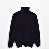 Vintage Lacoste quarter zip up jumper longsleeve hoodie tee pullover sweatshirt in dakr blue