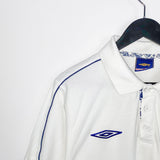 Vintage Umbro polo shirt tee blouse top in white