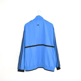Vintage Adidas zip up jacket windbreaker tracksuit fleece longsleeve tee pullover sweatshirt in light and dark blue