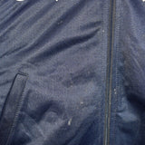 Vintage Champion track jacket windbreaker fleece longsleeve tee pullover sweatshirt jumper in blue red and white