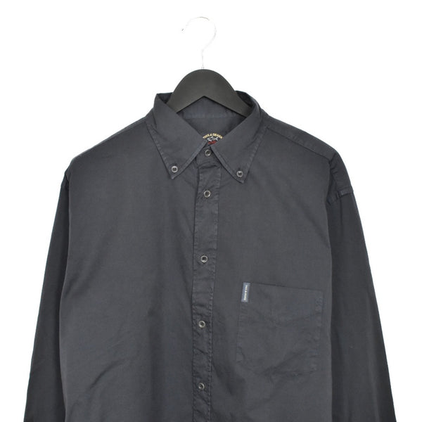 Vintage Paul & Shark button down formal shirt long sleeve blouse top in navy