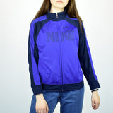 Vintage Nike tracksuit track jacket fleece windbreaker in purple