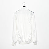 Vintage Arena windbreaker fleece track jacket bomber jacket in purple white and black