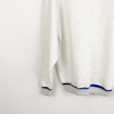 Vintage Grand illusion sportswear jumper longsleeve tee pullover sweatshirt in grey