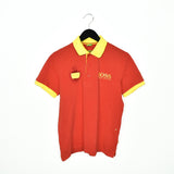 Vintage Hugo Boss Spain polo shirt t-shirt pullover in red