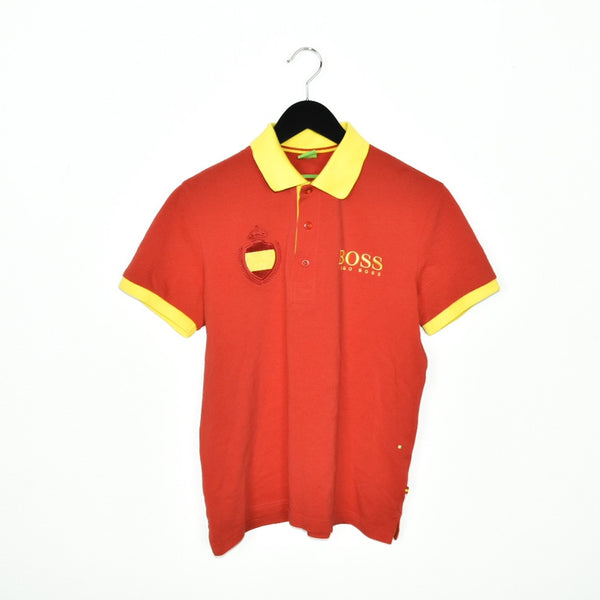 Vintage Hugo Boss Spain polo shirt t-shirt pullover in red