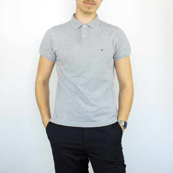 Vintage Tommy Hilfiger polo shirt t-shirt pullover in gray