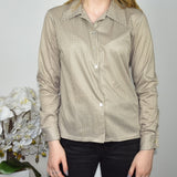 Cute Mat sui button up shirt long sleeve top sweater t-shirt blouse in black