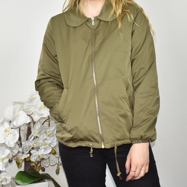 Cool Mohito bomber jacket coat blazer hoodie jumper sweater top cardigan pullover in khaki