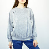 Vintage Champion sweatshirt jumper sweater pullover hoodie in gray