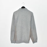 Vintage Nike zip up pullover sweatshirt windbreaker fleece track jacket in grey