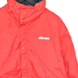 Vintage Ellesse puffer jacket track fleece longsleeve tee pullover windbreaker sweatshirt in red