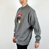 Vintage Fila sweatshirt jumper sweater pullover hoodie in gray