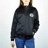 Vintage Champion tracksuit track jacket fleece windbreaker in black