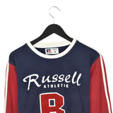 Vintage Russell Athletic sweatshirt longsleeve tee pullover jumper in dark blue red and white
