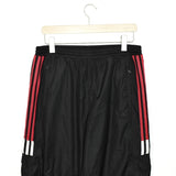 Vintage Adidas track pants trousers bottoms pants trousers in black and red