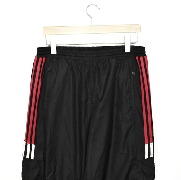Vintage Adidas track pants trousers bottoms pants trousers in black and red