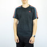 Vintage Adidas t-shirt top blouse tee in black