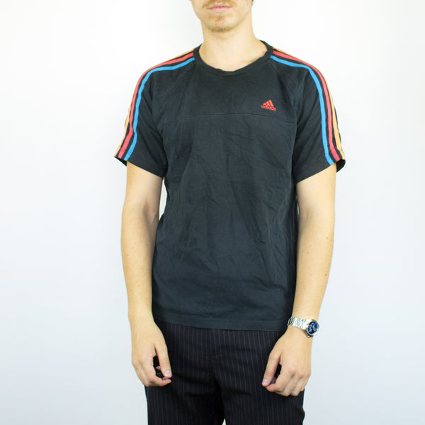 Vintage Adidas t-shirt top blouse tee in black