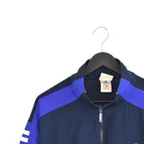 Vintage Adidas windbreaker tracksuit zip up jacket longsleeve tee pullover sweatshirt jumper in light and dark blue