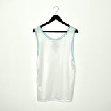 Vintage Asics sleeveless t-shirt top blouse tee in white
