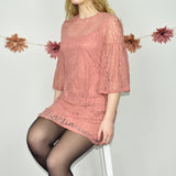 Lovely Atmosphere short dress skirt one piece in pink