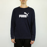 Vintage Puma sweatshirt jumper sweater pullover hoodie in black