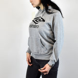Vintage Umbro hoodie jumper sweatshirt sweater pullover in gray