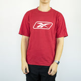 Vintage Reebok t-shirt top blouse tee in red