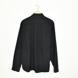 Vintage Burberry collared button-down shirt top blouse in black
