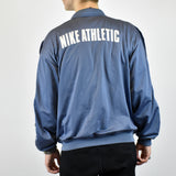 Vintage Nike tracksuit track jacket fleece windbreaker in light blue and navy blue