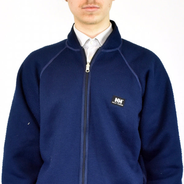 Vintage Helly Hansen sweatshirt jumper sweater pullover hoodie in navy blue